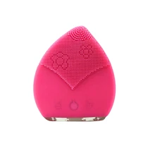 Электрическая Чистящая Щетка массажная Sonic зубная щётка вибрации для умывания лица скраб-машина Водонепроницаемый силиконовый черный глубокий очиститель пор