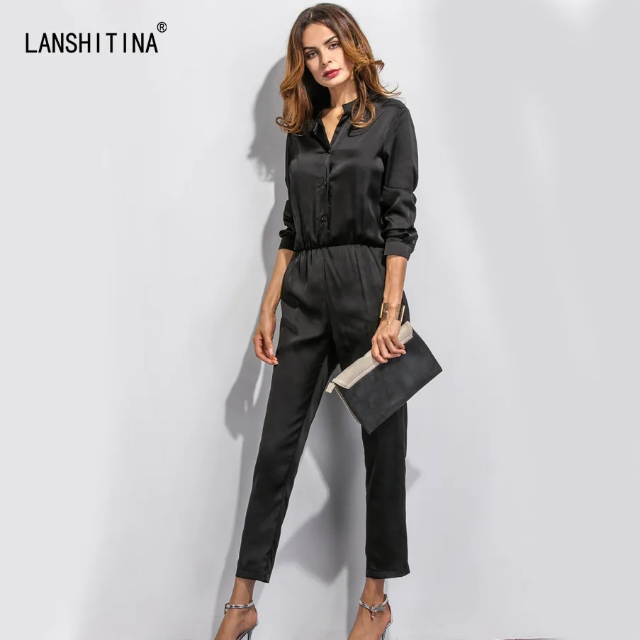 OL False 1 Piece Set Women Formal Jumpsuits Outfits Summer Casual Long