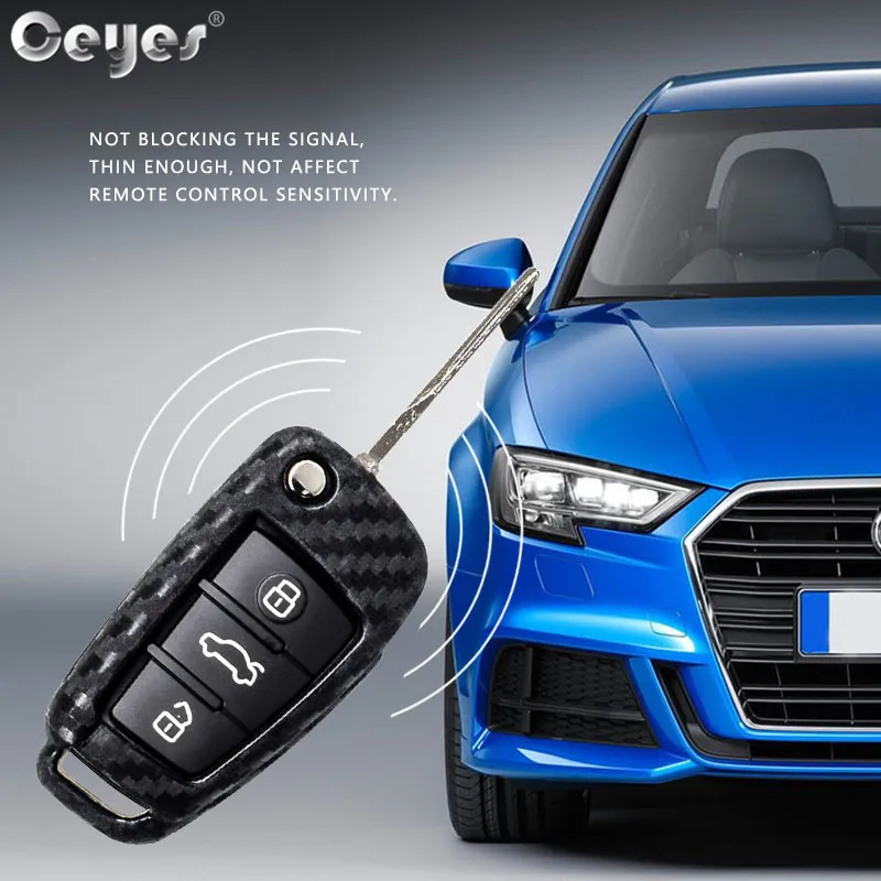 Carbon fiber key cover for AUDI (17)