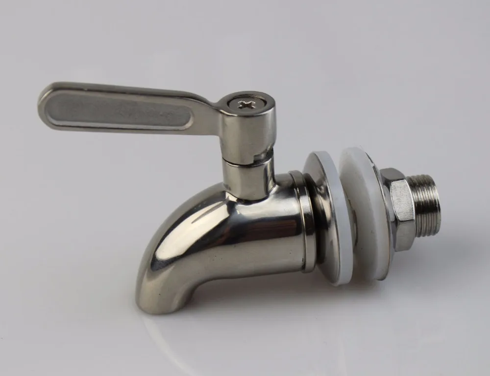 Xogolo Stainless Steel Beverage Dispenser Replacement Spigot, Polished