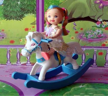 Kids Toy Play House Doll Accesorries Hobbyhorse For 1/12 Kelly Dolls For Barbie Doll House Accessories