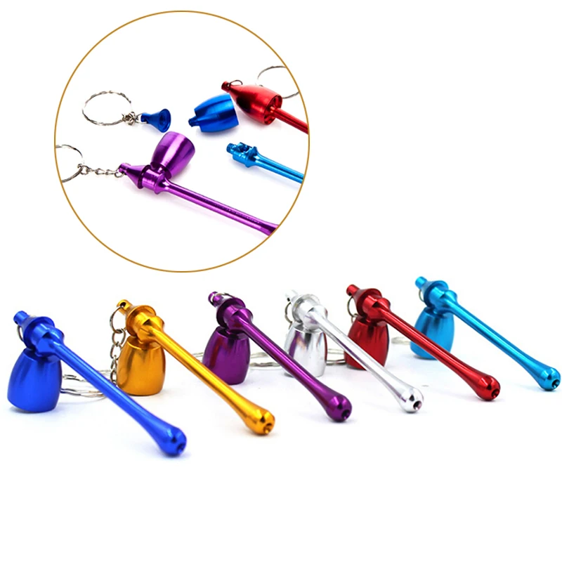 1 шт. случайная маленькая мини-металлическая курительная трубка, сетка, креативные курительные трубы, портативная травяная трубка, куритель, подарок