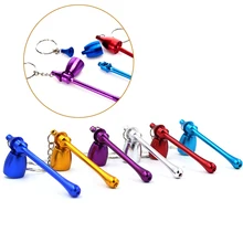 1 шт. случайная маленькая мини-металлическая курительная трубка, сетка, креативные курительные трубы, портативная травяная трубка, куритель, подарок