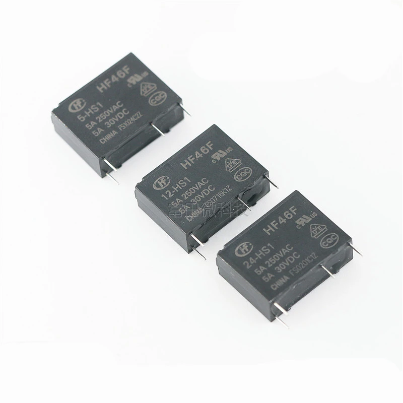 2PCS/LOT Relay HF46F-005 012 024-HS1 5A250VAC 4PIN | Обустройство дома