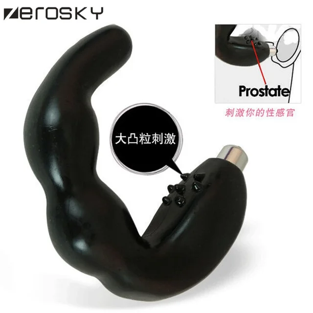 Zerosky Prostate Massager Anal Butt Plug Silicone Dildo G spot Vibrator Sex Products For Men