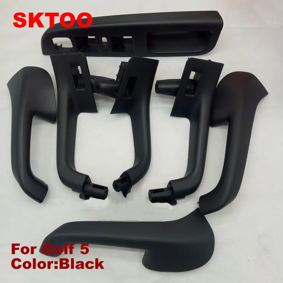 SKTOO 7 шт./компл. для VW Golf 5 GTI MK5 MK5 Jetta Sagitar HandleTop межкомнатных дверей качество Заводская цена внутренняя подлокотник