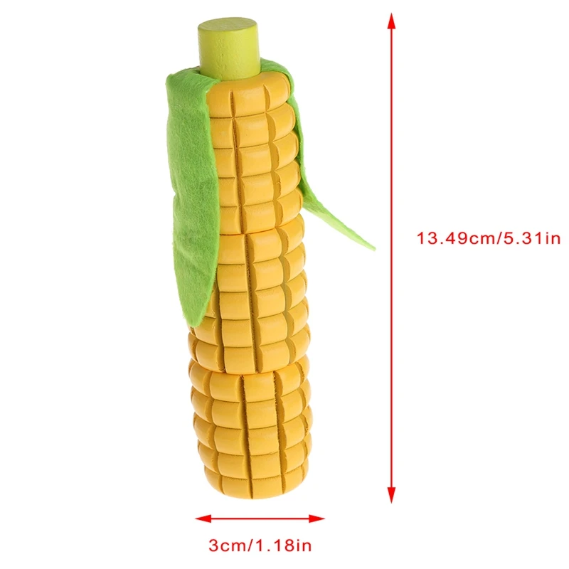 Деревянная разделочная Еда Резку Овощей притворяться, играть в развивающие игрушки подарок для малыша кукурузы милый Прямая доставка