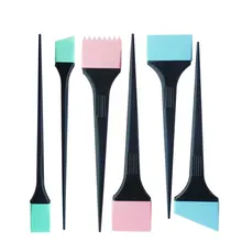 6 шт., набор расчесок для окрашивания волос, набор инструментов, набор для окрашивания волос, Парикмахерская щетка, высокое качество, набор расчесок