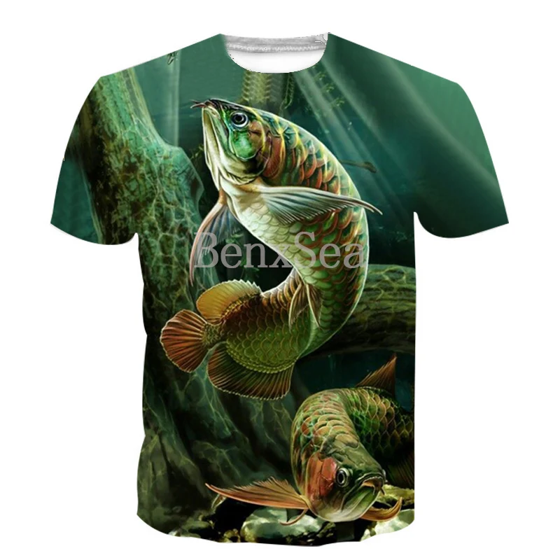 

2019 Summer Men T Shirts Glasses Fish 3d Print Funny T Shirt Men Casual Cool Tees Plus Size 4XL 3d T Shirt Streetwear