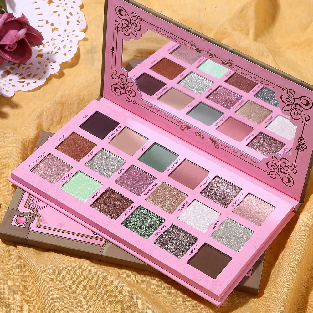 

UCANBE 18 Colors Magic Spell Eyeshadow Palette Earthly Natural Metallic Shimmer Matte Eye Shadow Powder Makeup Nude Eyeshadow