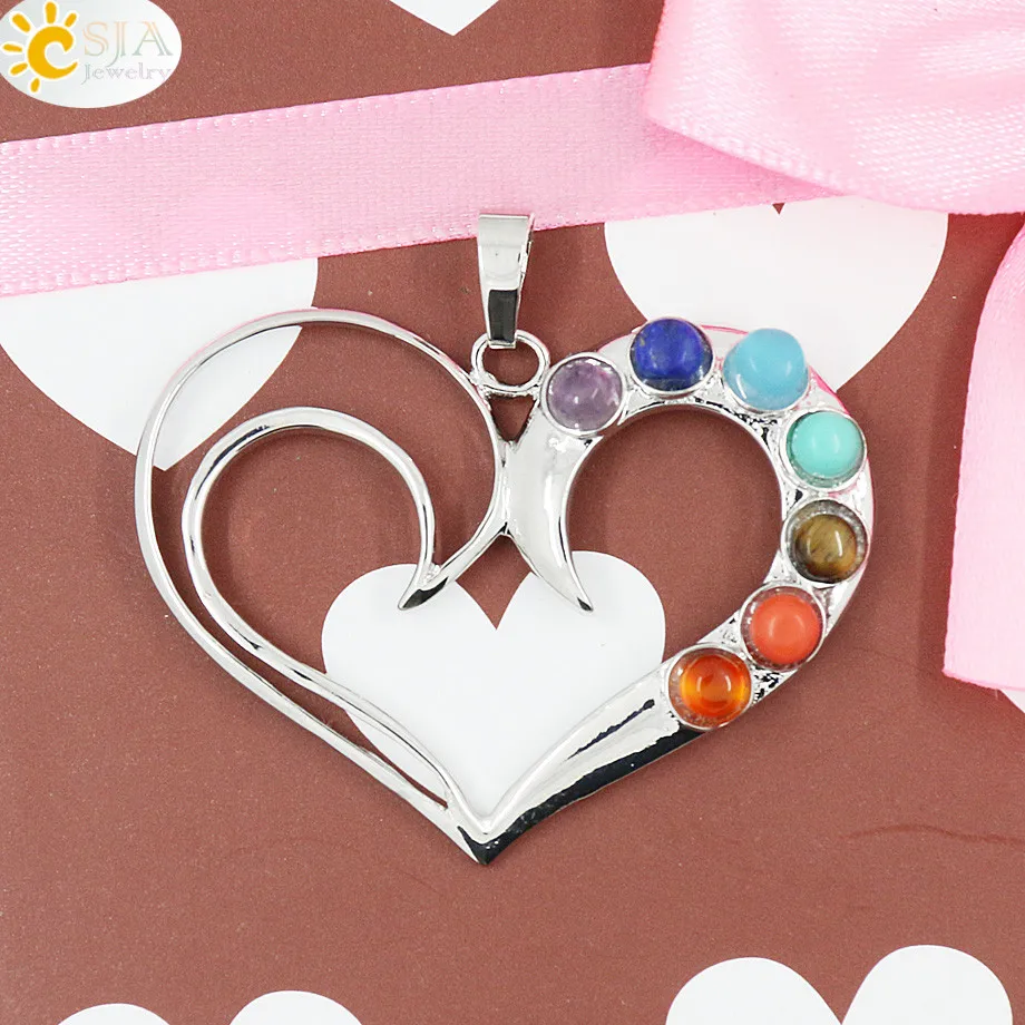 Chakra Stone Reiki Chakra Pendant Health Amulet Pendants