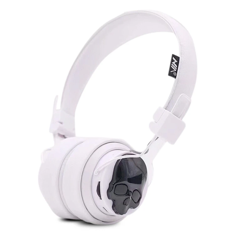 Original Bluetooth Headphones NIA X7 Wireless Stereo Head-mounted Gaming Headset Mic Support for PC phone tablet use Heads - Цвет: white-black