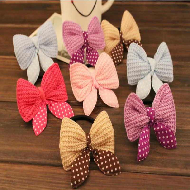 2019 New Women's Pure And Cute Bows Rabbit Ears Hair Rope Women's Stretch Cotton Solid Color Hair Ring Daily Headband Hair Ring 2019 New Women's Pure And Cute Bows Rabbit Ears Hair Rope Women's Stretch Cotton Solid Color Hair Ring Daily Headband Hair Ring