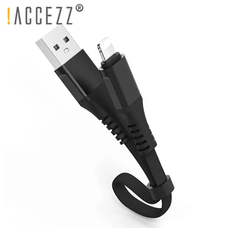 ! ACCEZZ USB зарядное устройство короткий кабель для Apple iPhone Xs Max XR X 7 6 Plus iPad планшет