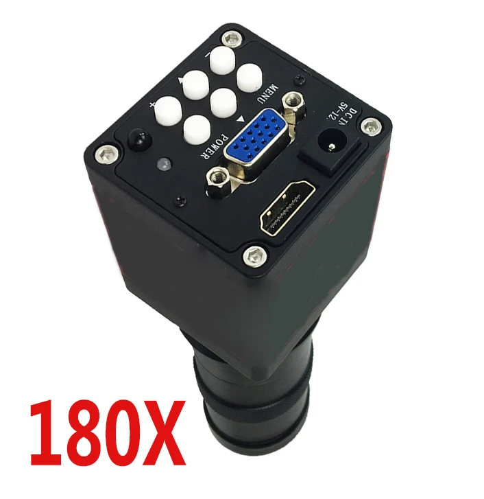 

1080P 16MP HDMI video USB Electronic Microscope Camera 180X C-Mount lens