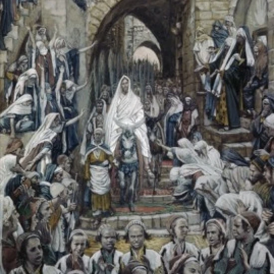 Procession in the Streets of Jerusalem  James Tissot (1836-1902/French) Poster Print (24 x 36)