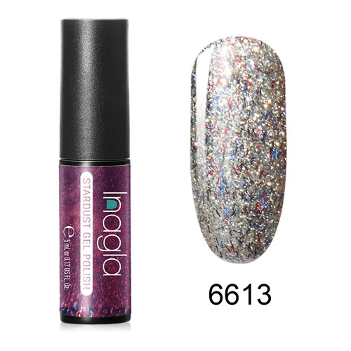 Inagla Starry Series Nail Polish 5ml Red Gold Blue Soak Off UV Gel Polish Glue Lacquer Manicure Nail Art Varnish Tool - Цвет: 6613