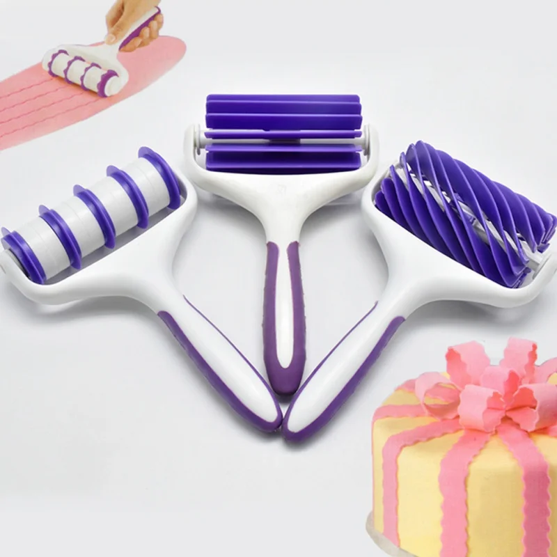

Plastic Baking Tool Pizza Pastry Lattice Roller Cutter Fondant Cake Tool DIY Bakeware Tableware Kitchen Cake Tool