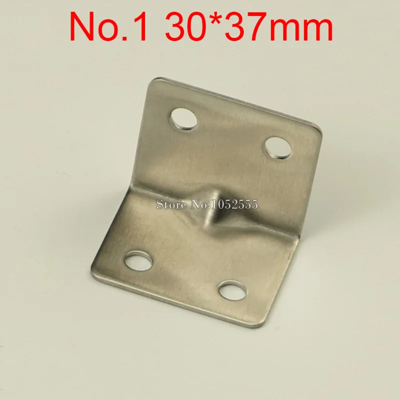 

10PCS 37*30mm stainless steel furniture corners angle bracket L shape metal frame board support fastening fittings K271