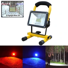 30 Вт 24 LED Портативный Перезаряжаемые прожектор пятно Рыбалка лампа Фонари Тактический оружие Свет для охоты факел Кемпинг dec7zyp