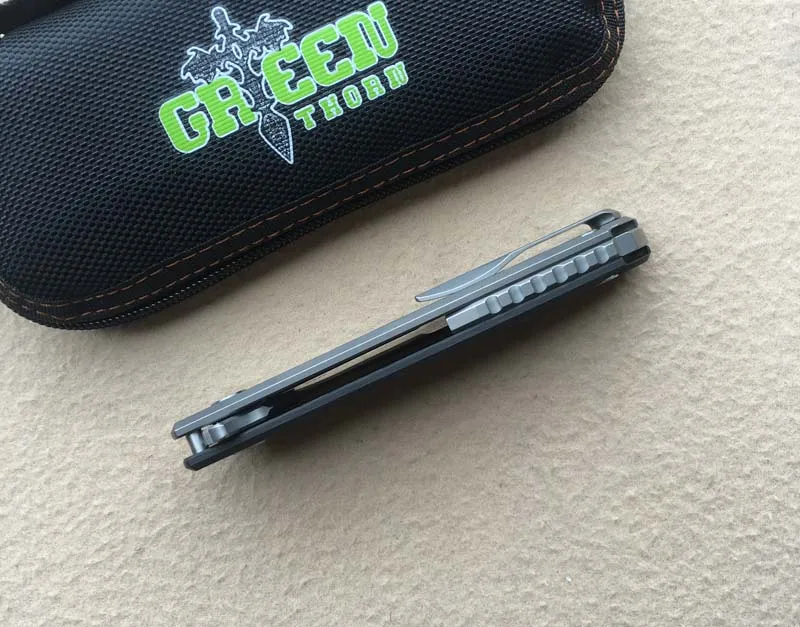 Складной нож GREEN THORN F95 HATI CF складной M390 из углеродного волокна с титановой ручкой