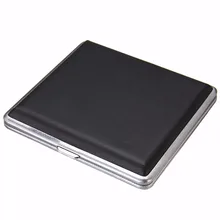 20 Cigarette Case Storage Holder Aluminum Storage Box Container Double Sided Flip Open Cigarette Case Gift aluminium alloy clamshell double sided cigarette case sliver glod
