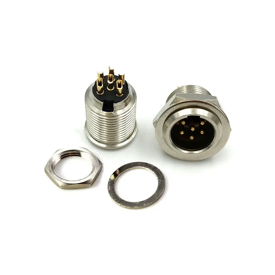 100Pcs Mini XLR 3 4 5 6 Pin Male Socket Small XLR