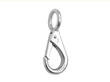 

Marine Boat Stainless Steel 316 Rigid Loaded Fixed Eye Spring Clip Snap Hook Carabiner Marine Hardware Accessories