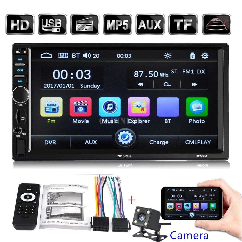 Top DHL 5 PCS 7018Plus Mirror Link Car MP5 Player 7 Inches Double Spindle Touch Screen Car Bluetooth FM USB Rearview Camera 7018Puls 0 Top DHL 5 PCS 7018Plus Mirror Link Car MP5 Player 7 Inches Double Spindle Touch Screen Car Bluetooth FM USB Rearview Camera 7018Puls 0