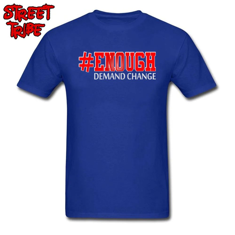 enough Demand Change Leisure Tshirts for Men Pure Cotton Lovers Day Tops & Tees Summer T-shirts Short Sleeve Fitted Crewneck enough Demand Change blue