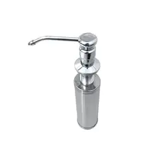 1pc Stainless Steel Brushed Stainless Steel Lotion Dispenser Bottle Sink Soap Dispenser Sink Soap Dispenser for Bathroom Shower
