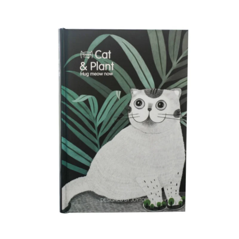 A5 с рисунком кота бумажной обложке записная книжка журнал дневник подарок высокое качество пустой/горизонтальный страниц