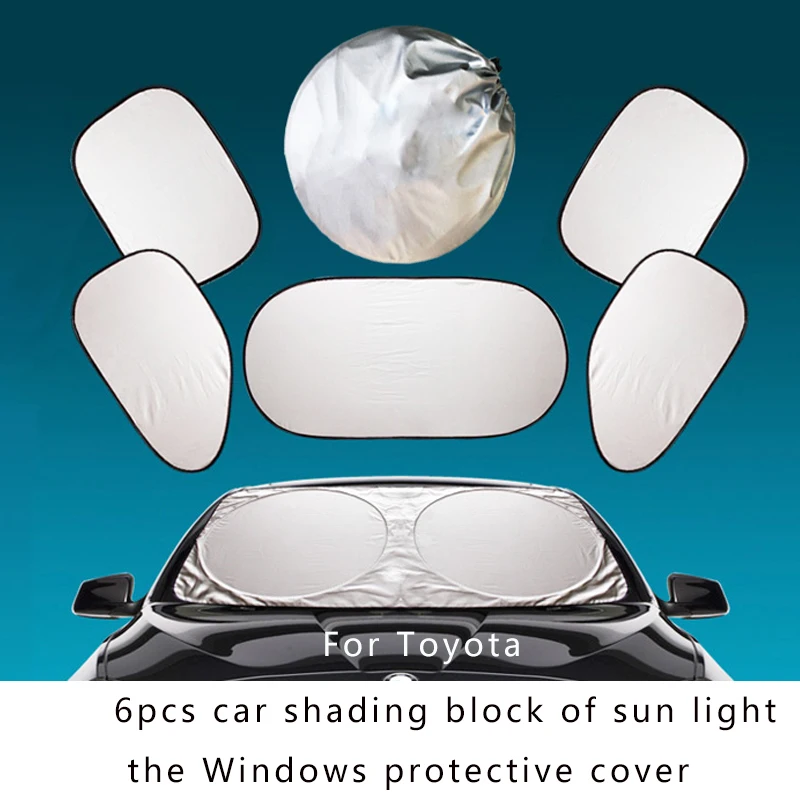 6pcs Car Sunshade cloth Auto Sun block Cover for front windshield,side/rear window.Protect Carolla Camry Reiz Sienna prius Land 6pcs Car Sunshade cloth Auto Sun block Cover for front windshield,side/rear window.Protect Carolla Camry Reiz Sienna prius Land