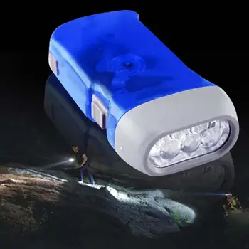 

Self Generating Squeeze Flashlight Torch Emergency light envioronmental Blue PJW
