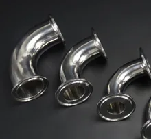 2PCS/LOT 19X1.5X50.5MM 304 Stainless Steel Quick Fitting Elbow 90 Degree Sanitary Clamp Elbow Pipe Fittings 2PCS/LOT 19X1.5X50.5MM 304 Stainless Steel Quick Fitting Elbow 90 Degree Sanitary Clamp Elbow Pipe Fittings