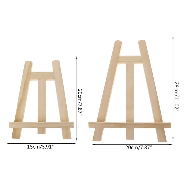 Мини художника деревянный мольберт деревянная подставка Дисплей Держатель для вечерние украшения 20*28 см Triange мольберт