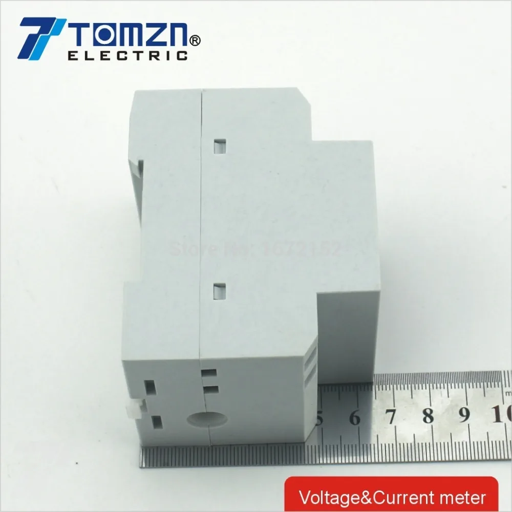 Din-рейка светодиодный Вольтметр Амперметр с активной и реактивной мощностью и коэффициентом мощности din-рейка диапазон переменного тока 80,0-300,0 в 0-100.0A