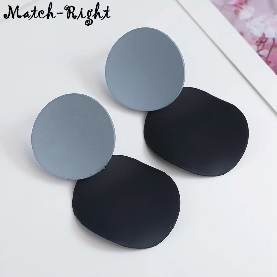 

Multi Color Geometric Earrings for Women Spray Paint Drop Earring Pendant Woman Jewelry Mujer Aretes Brincos De Mulheres LX040