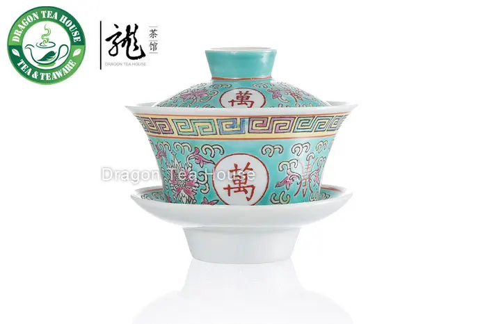 Gaiwan 150 мл зеленый вечный фарфоровый|gaiwan porcelain|gaiwan |