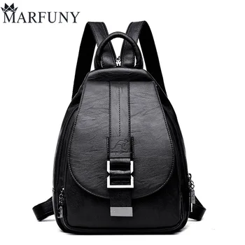 

New Women Backpack Multifuction Female Backpack Casual School Bag For Teenager Girls High Quality Leather Shoulder Bag For Lady