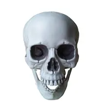 Хэллоуин пластиковые страшные моделирование череп декоративная статуя Скелет фигурка череп модель для конференц-ресторана домашние Вечерние