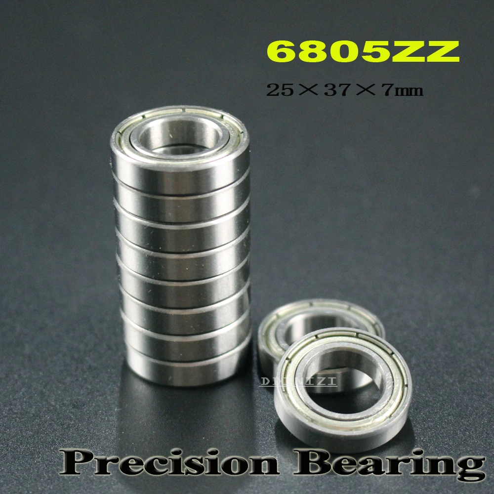 6805ZZ Bearing 25*37*7 mm ABEC-1 Metric Slim Thin Section 61805Z 6805 Z ZZ Ball Bearings 6805Z (10 PCS) | Обустройство дома