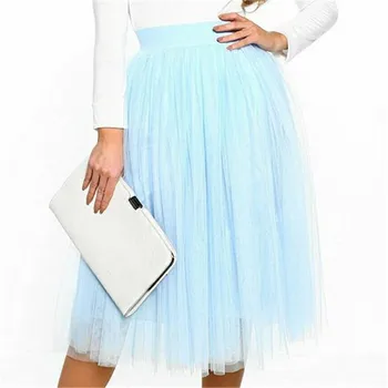 

Womens Waisted Pleated Layers Skirts Tutu Skirt Cocktail Wedding Party Summer Skirt Womens New Fashion 2019 Polyster Skirt