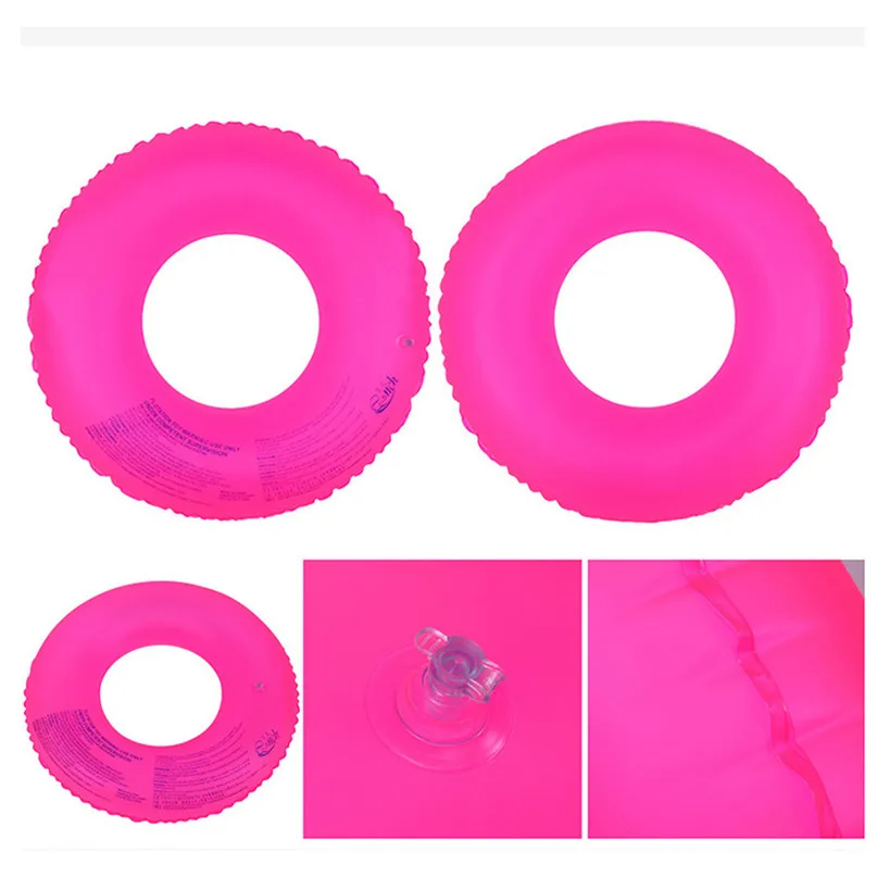 Summer Fluorescent Swimming Rings Inflatable Toy swim ring Float Trainer Children River Lake Beach Raft Floating Tube Ring #3j16 (6)