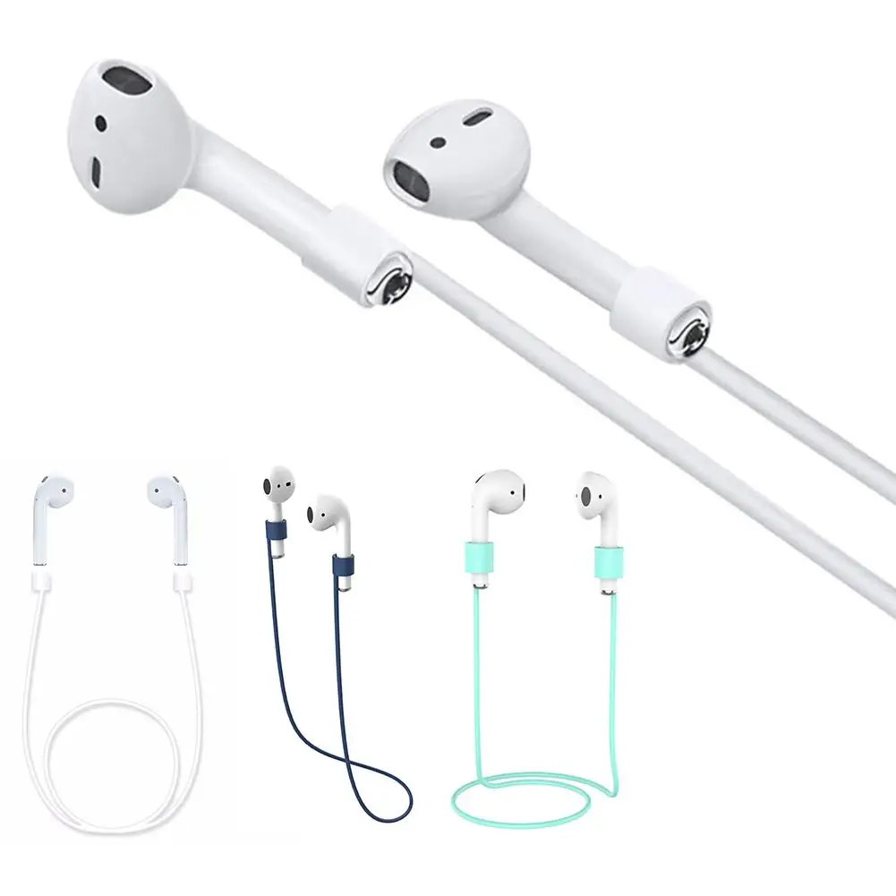 Silicone Neckband Anti-lose Cable for Apple AirPods Bluetooth Earphones Anti-Lost Strap Rope for AirPods Silicone Earphone