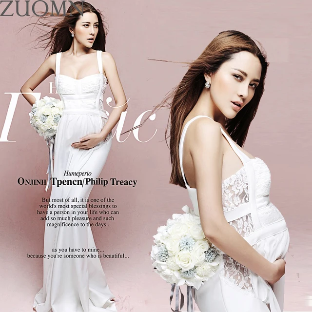 White Dress for Pregnant Women