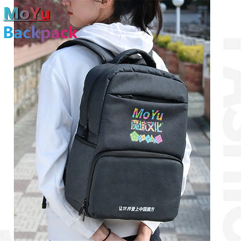 

New MoYu Cube Backpack For Magic Puzzle Cubes Bag 2x2 3x3 4x4 5x5 6x6 7x7 8x8 9x9 10x10 Speed Cube Competition Large Gift Black