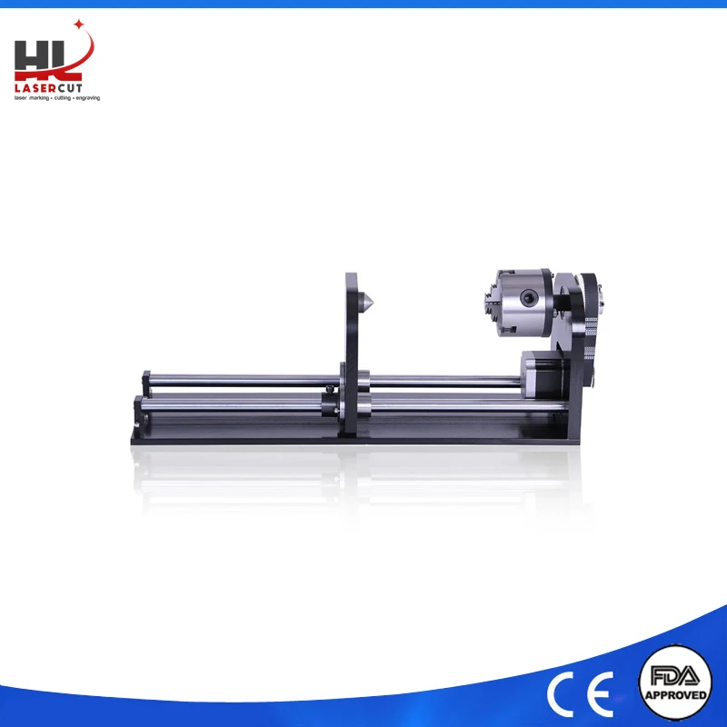 

Laser Rotary Axis for Co2 Laser Engraving Machine with 80 mm Accessory 230 mm Track Rotary Attachment