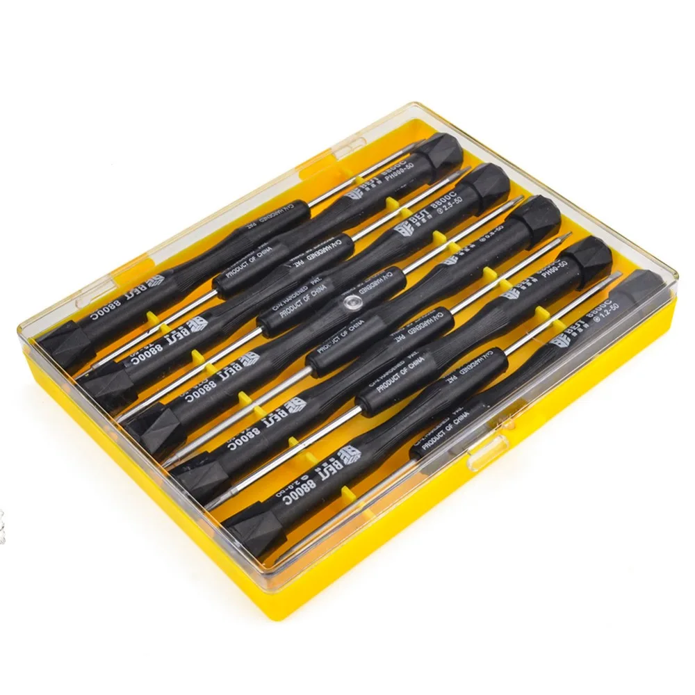

10 in 1 Star Shape 1.2mm Pentalobe Precision Disassemble Screwdriver Opening Repair Tool Kits Set For Macbook iPhone BEST-8800E