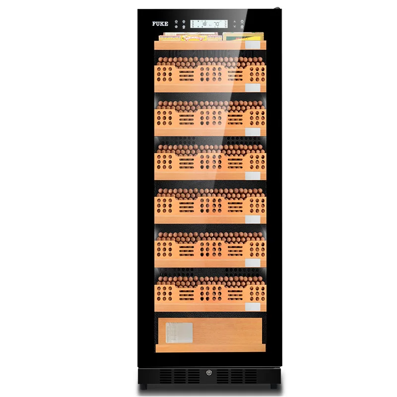 FUKE cigar светодиодные лампы для шкафа humidor дисплей большой деревянный кулер для сигар FK-168C2